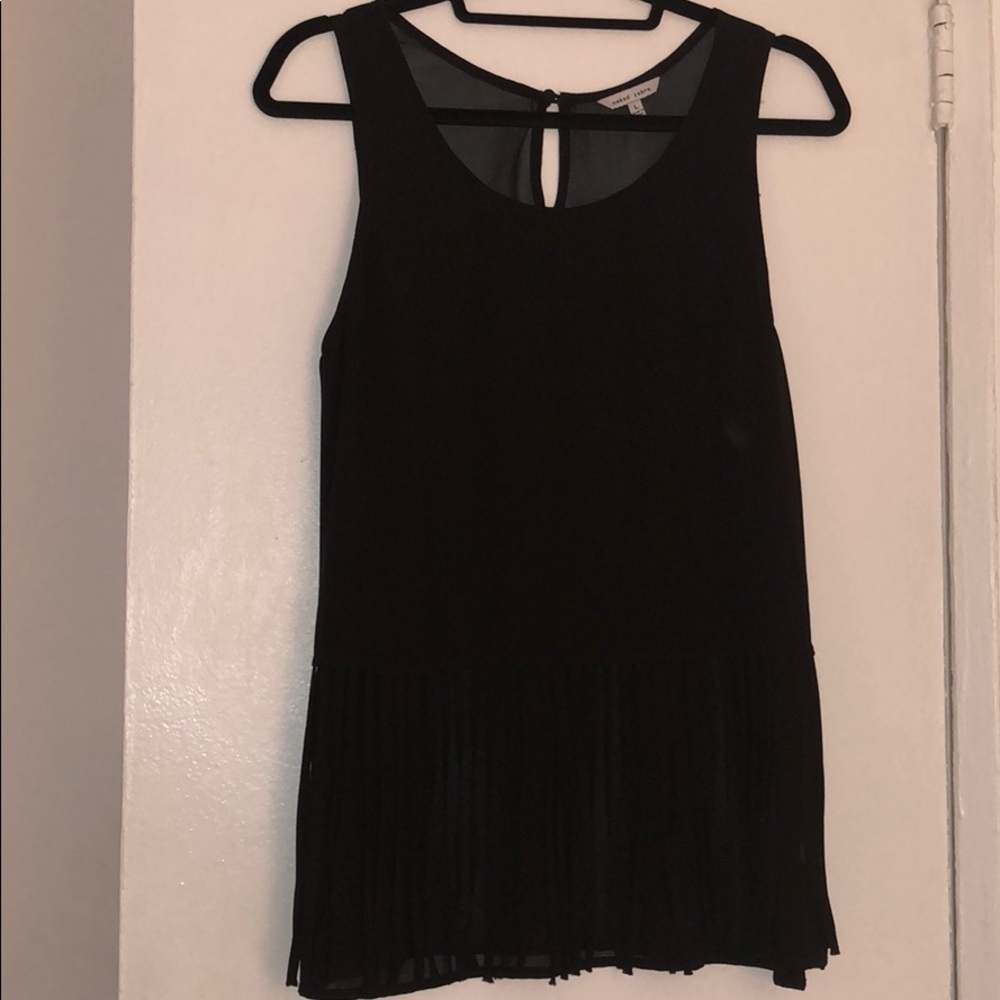 Black fringe tank top
